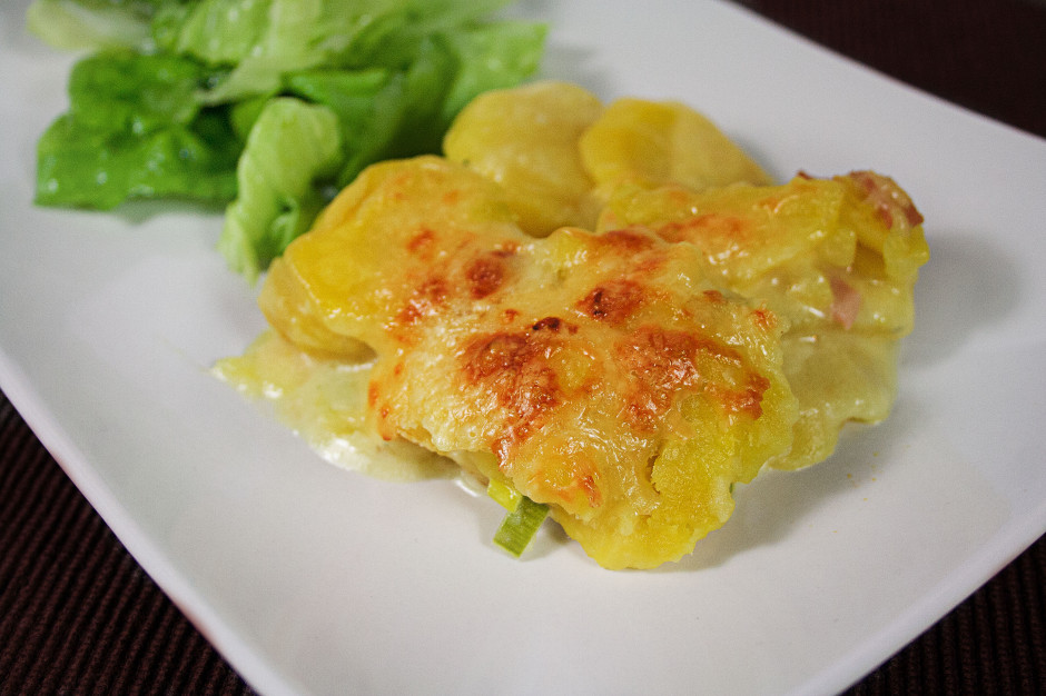Kartoffelgratin-lauch-salat